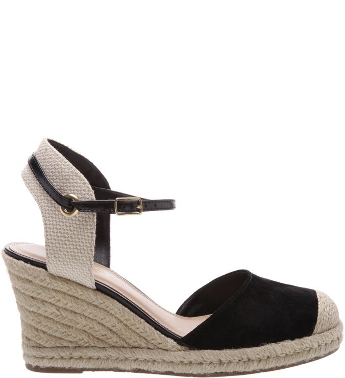 Espadrille Basic Suede Preta