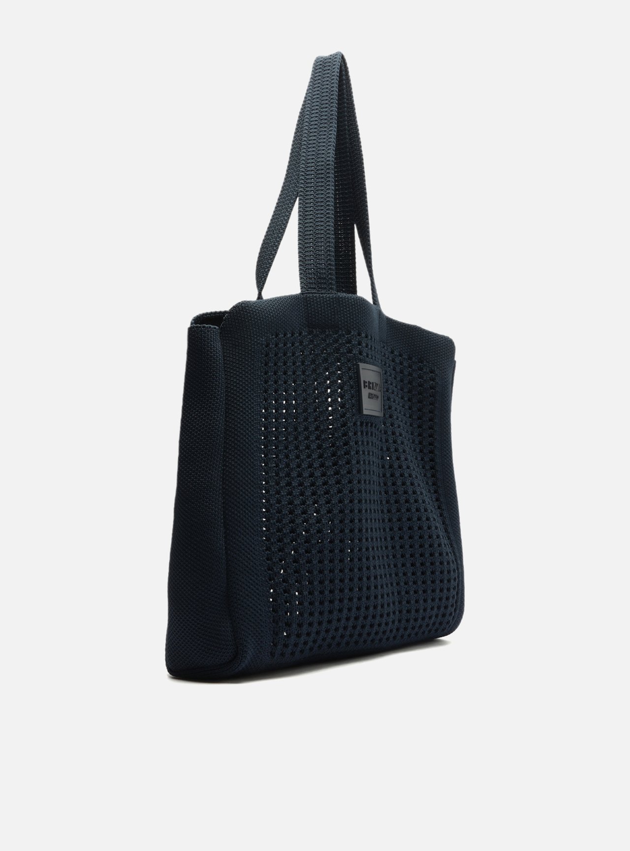 Bolsa Shopping Cinza Crochê Mônaco Grande — foto 5