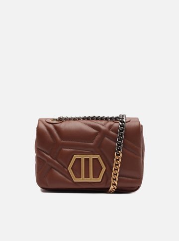 Arezzo — Bolsa Tiracolo Marrom Couro Emma Média