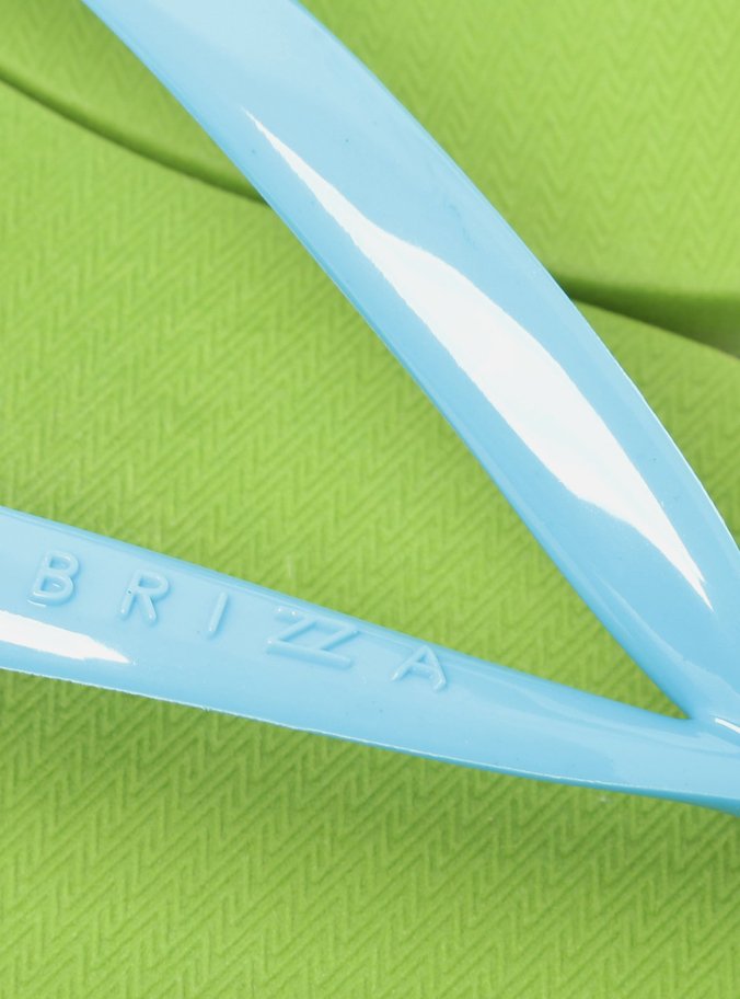 Kit Chinelo de Dedo Verde Multicolorido Brizza