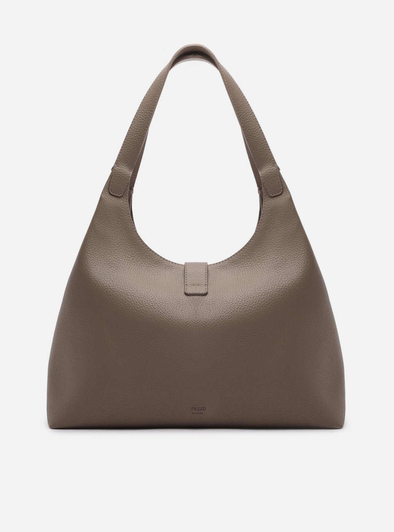 Bolsa Hobo Cinza Grande Metais — foto 3