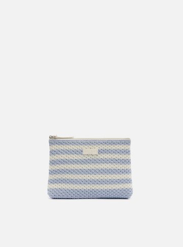 Arezzo — Necessaire Multicolorida Knit Listrada Brizza