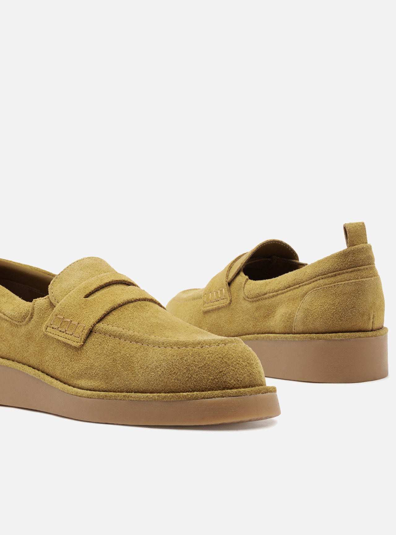 Mocassim Marrom Acamurçado Flatform Tira — foto 4