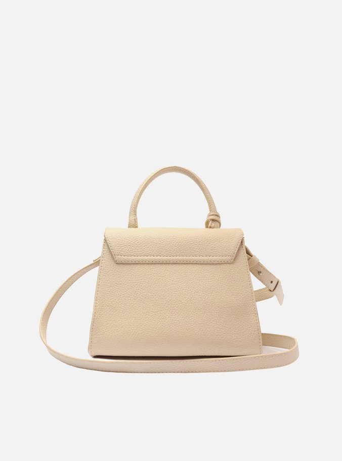 Bolsa Satchel Off-White Iara Média Monocolor