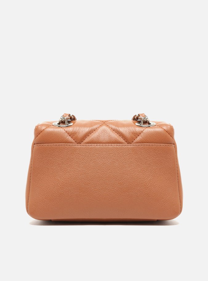 Bolsa Tiracolo Marrom Couro Mizz Pequena