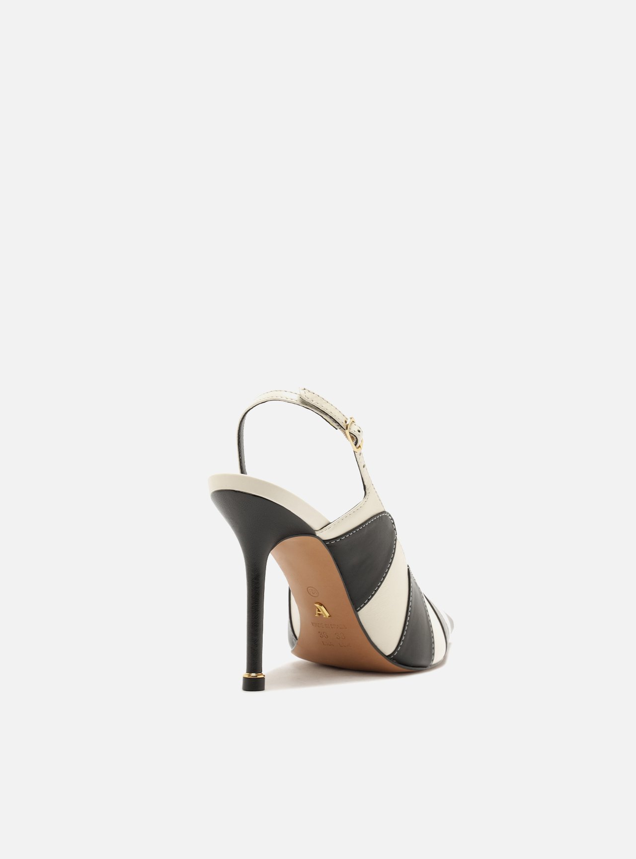 Scarpin Multineutro Couro Salto Fino Slingback — foto 3