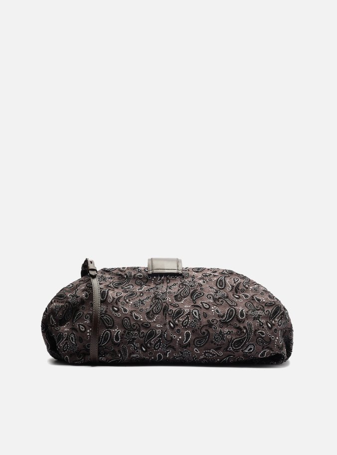 Bolsa Tiracolo Marrom Paisley Grande Livia
