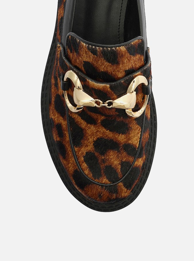 Mocassim Animal Print Tratorado Bridão