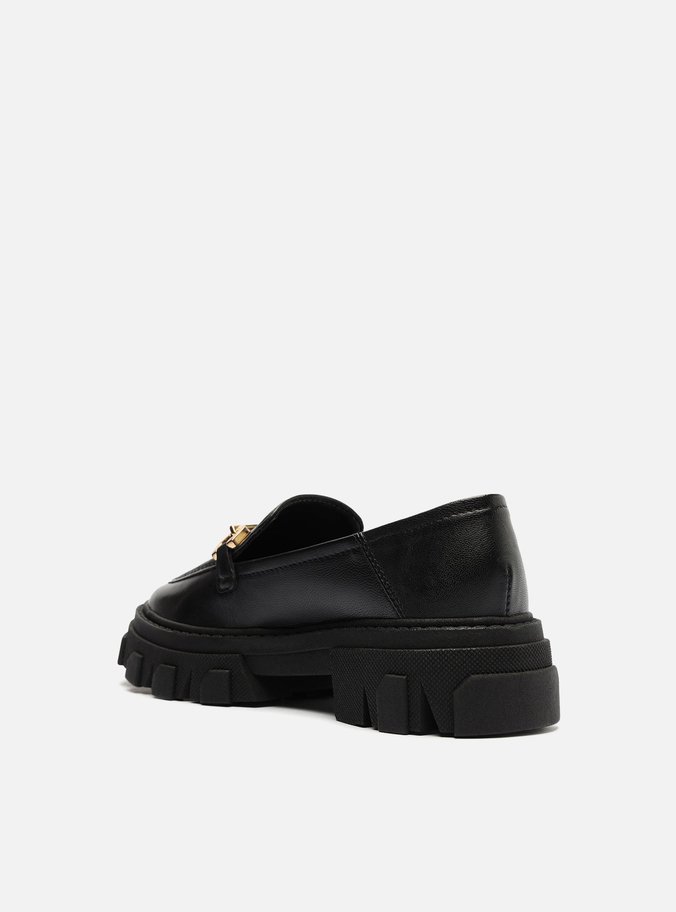 Mocassim Infantil Preto Tratorado Bridão Bambini