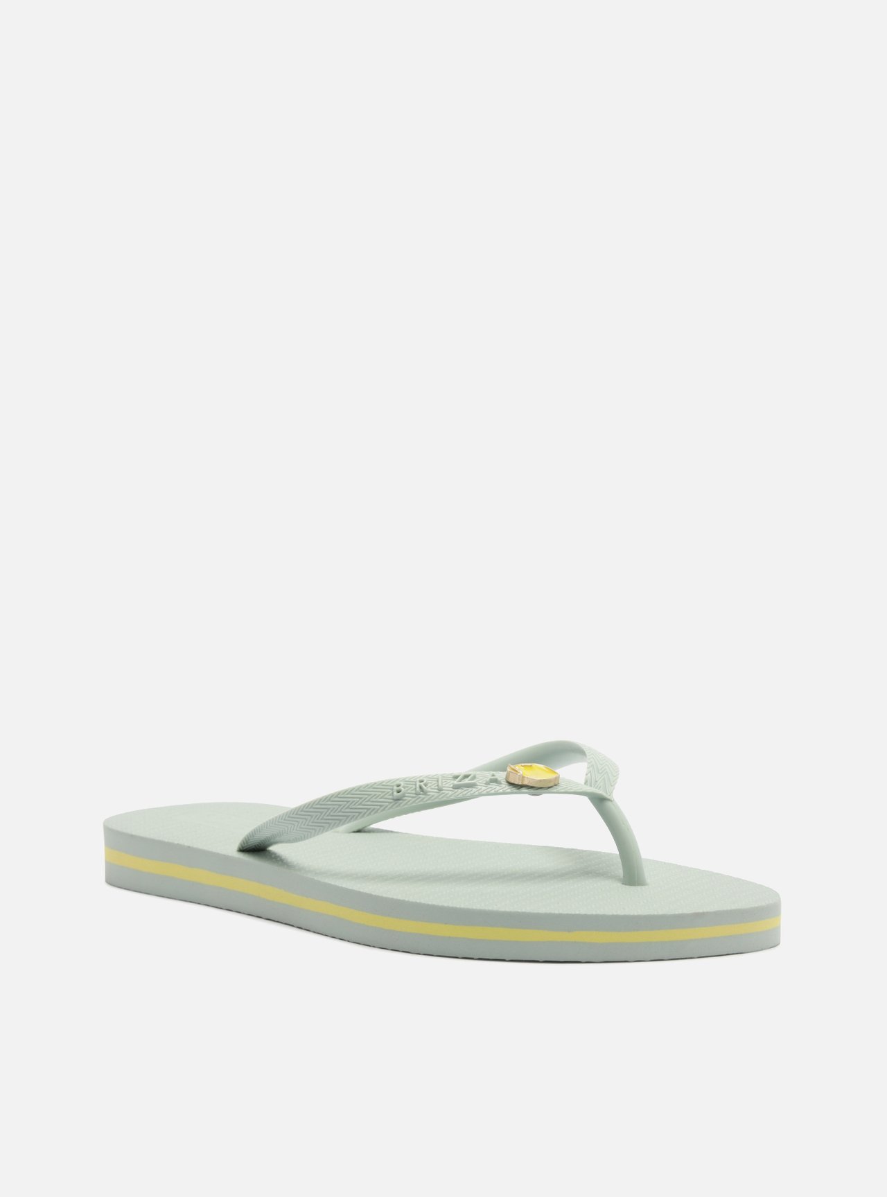 Chinelo de Dedo Azul Flatform Metais Brizza — foto 2