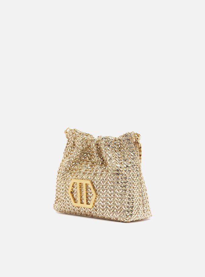 Bolsa Tiracolo Dourada Trama Esther Pequena