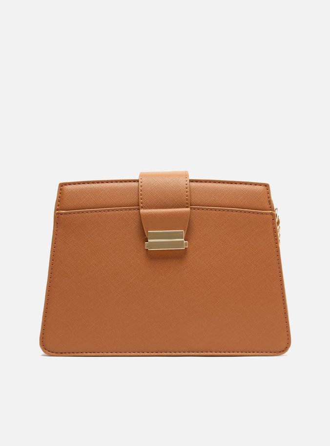 Bolsa Tiracolo Marrom Pequena Corrente