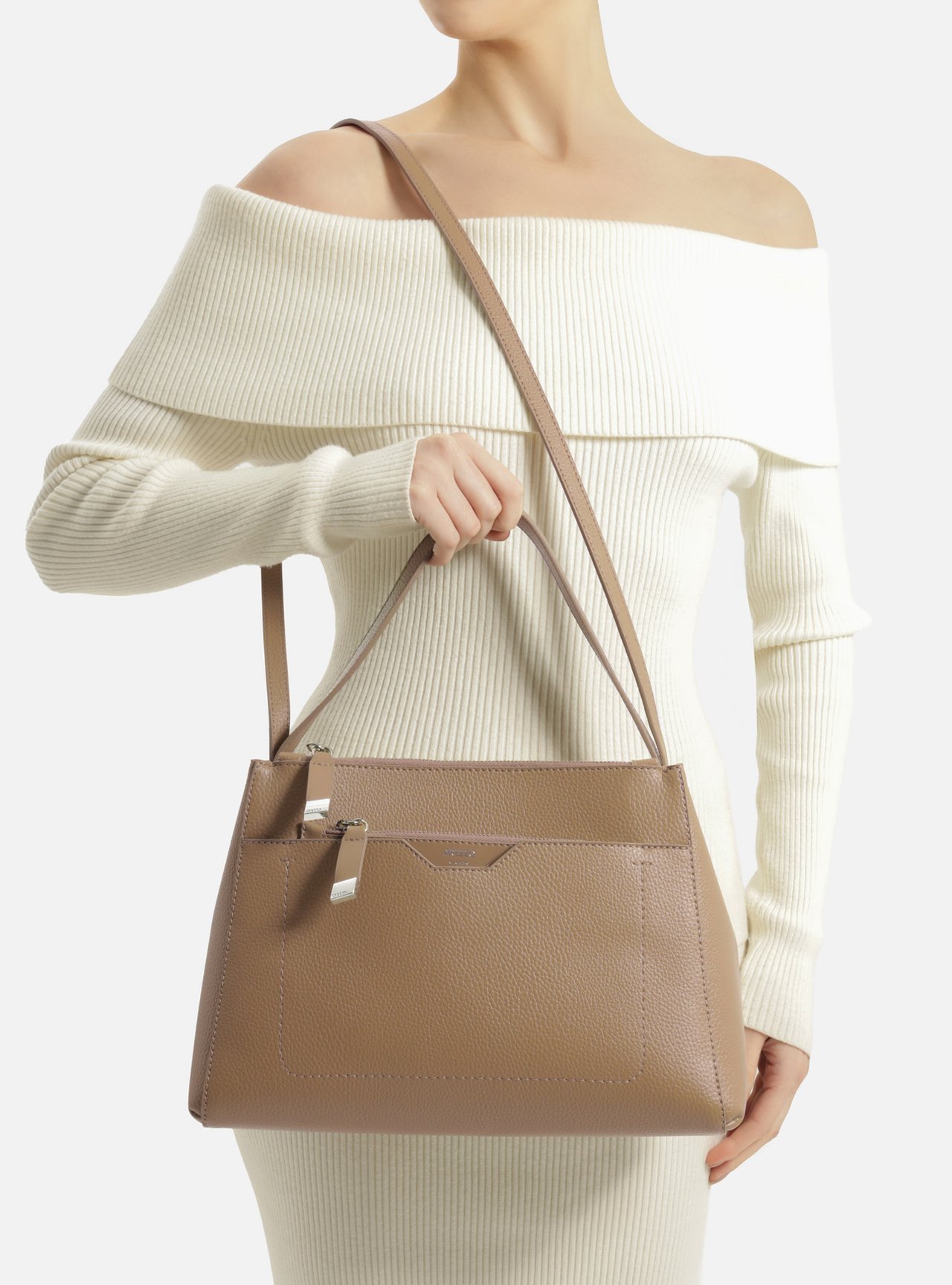 Bolsa Tote Cinza Emilly Grande Pouch — foto 7