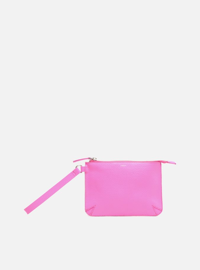 Necessaire Couro Rosa
