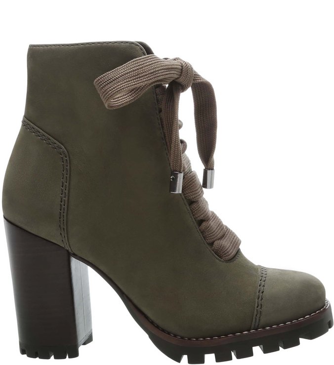 Bota Nobuck Coturno Tiras Alta Tratorada City Army