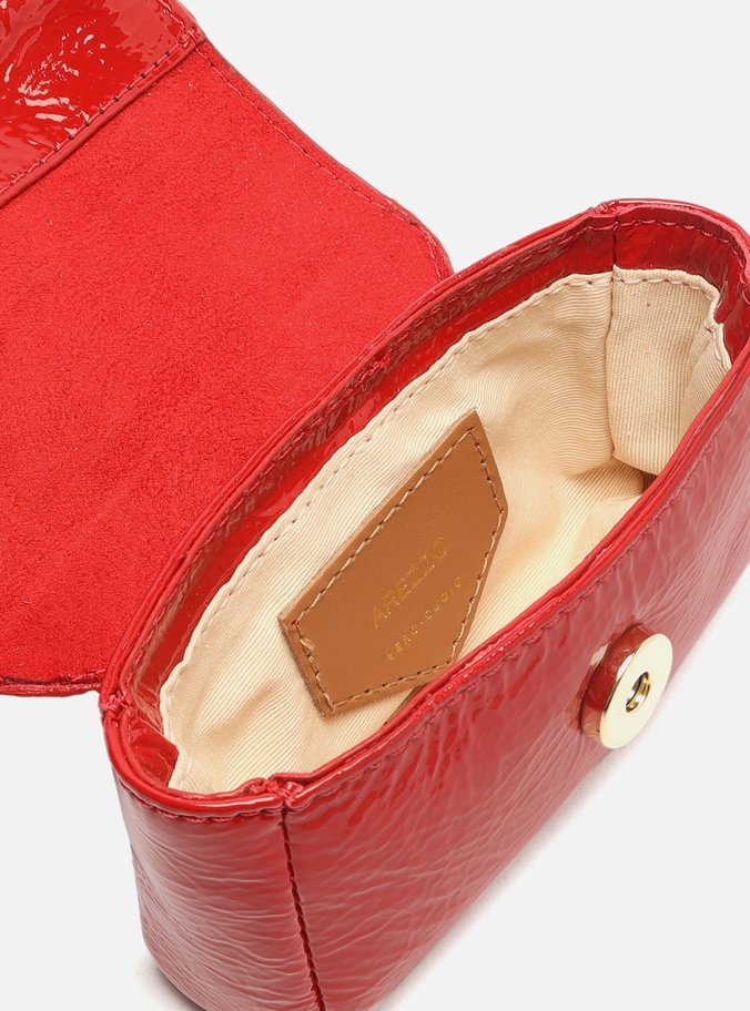 Mini Bag Vermelha Couro