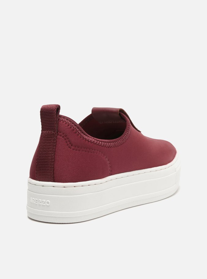 Tênis Flatform Vermelho Slip On