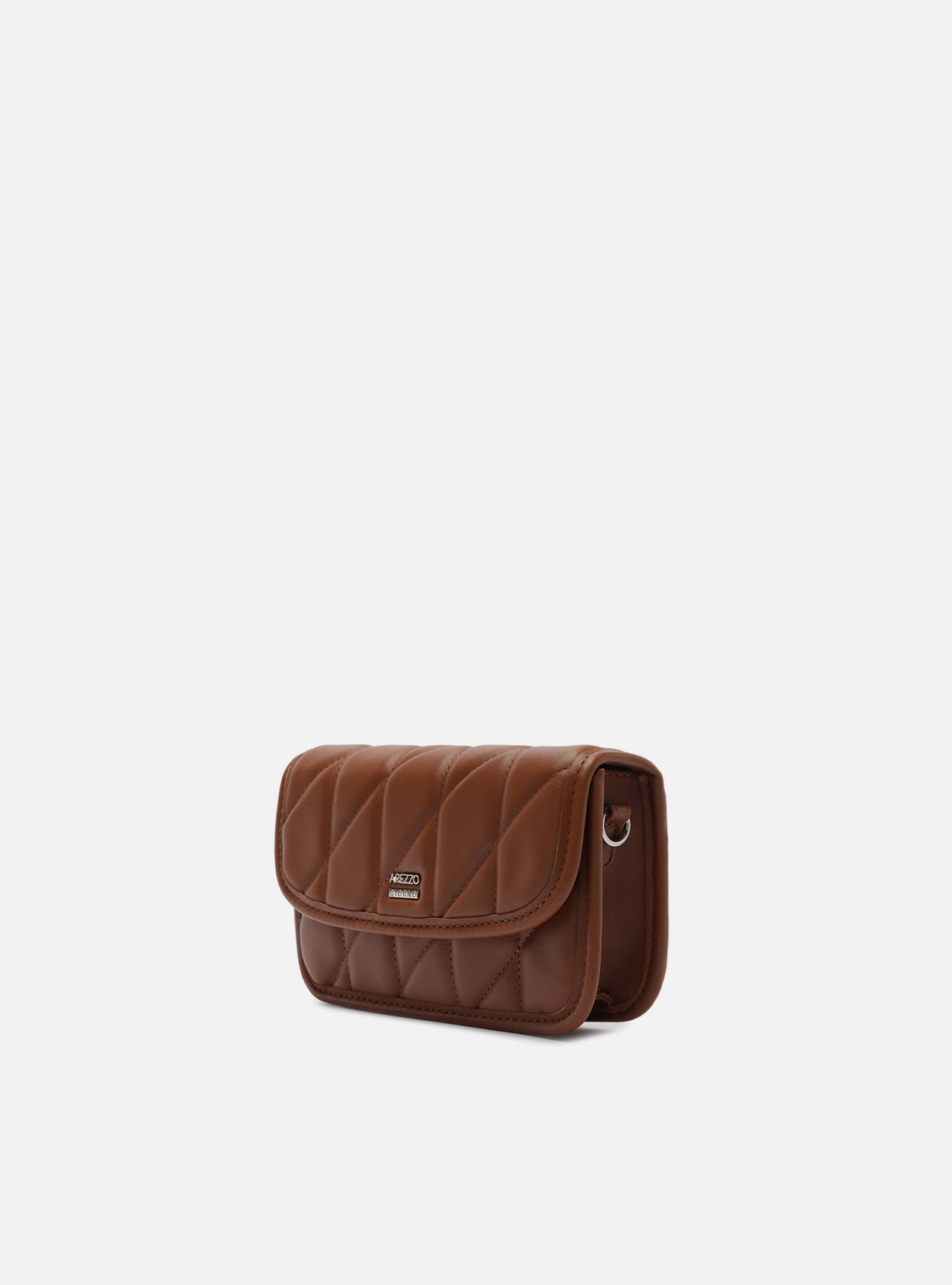Bolsa Tiracolo Marrom Pequena Matelassê — foto 2