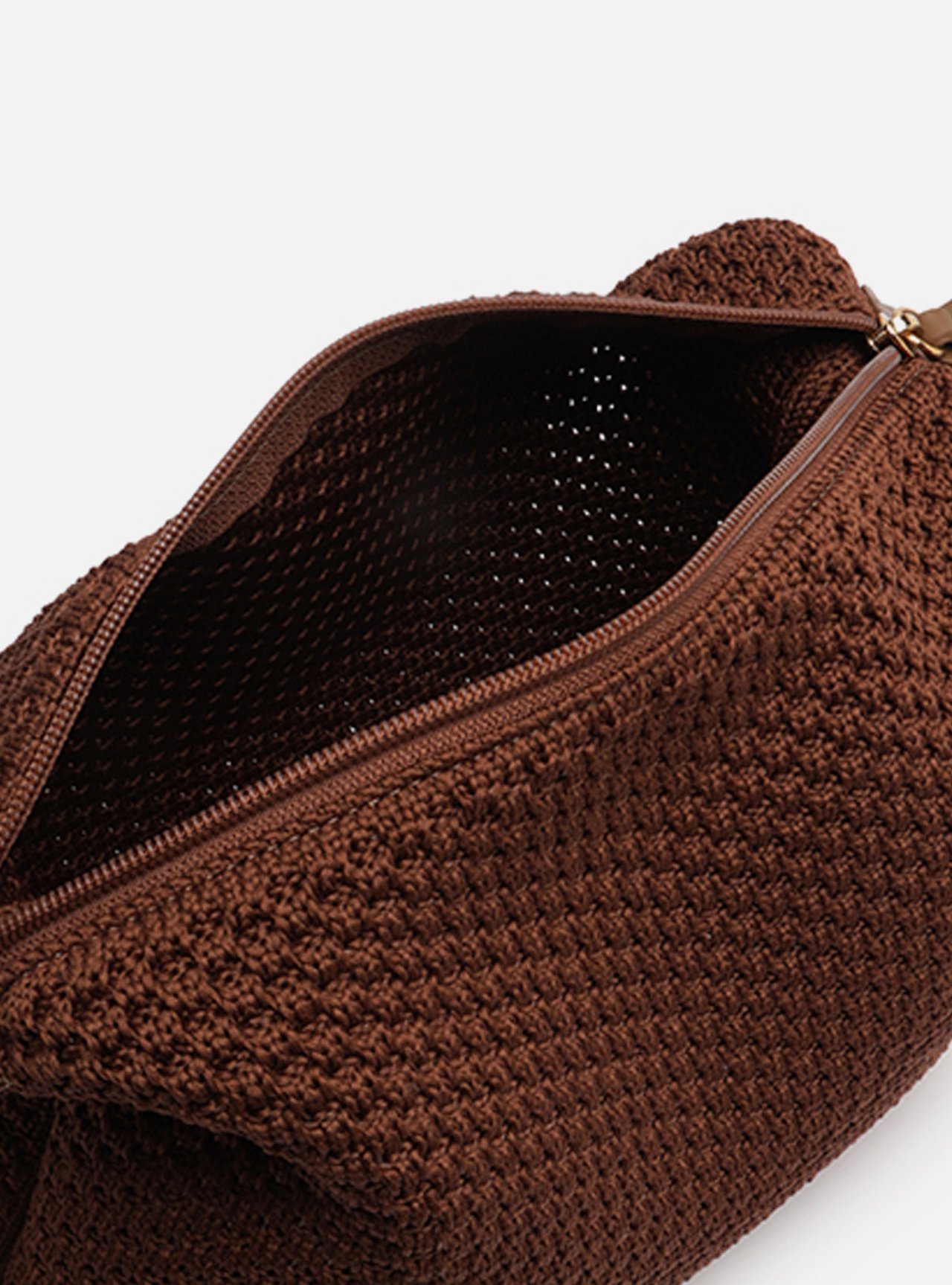 Bolsa Tiracolo Marrom Crochê Zaya Pequena — foto 4