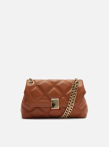 Bolsa Tiracolo Vermelha Matelassê Pequena Corrente