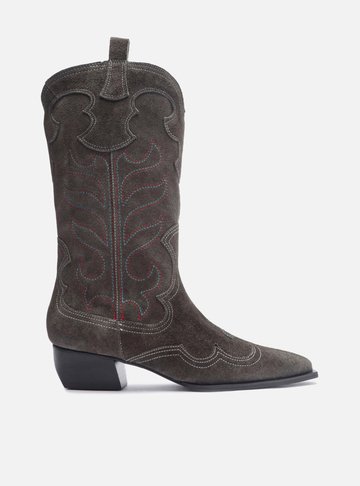 Bota hotsell camurça cinza