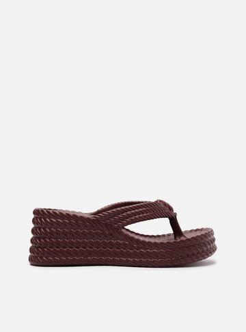 Sandália Vinho Flatform Marrocos Sun