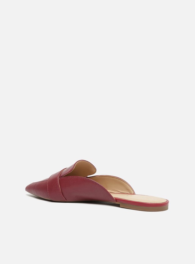 Mule Vermelha Fivela