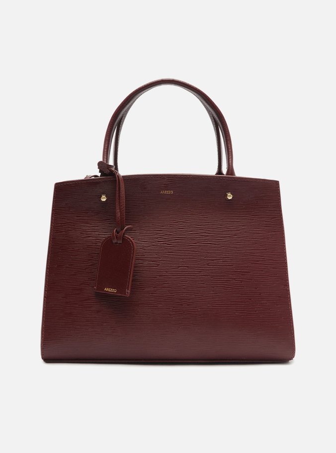 Bolsa Tote Vermelha Couro Wave Bella Média