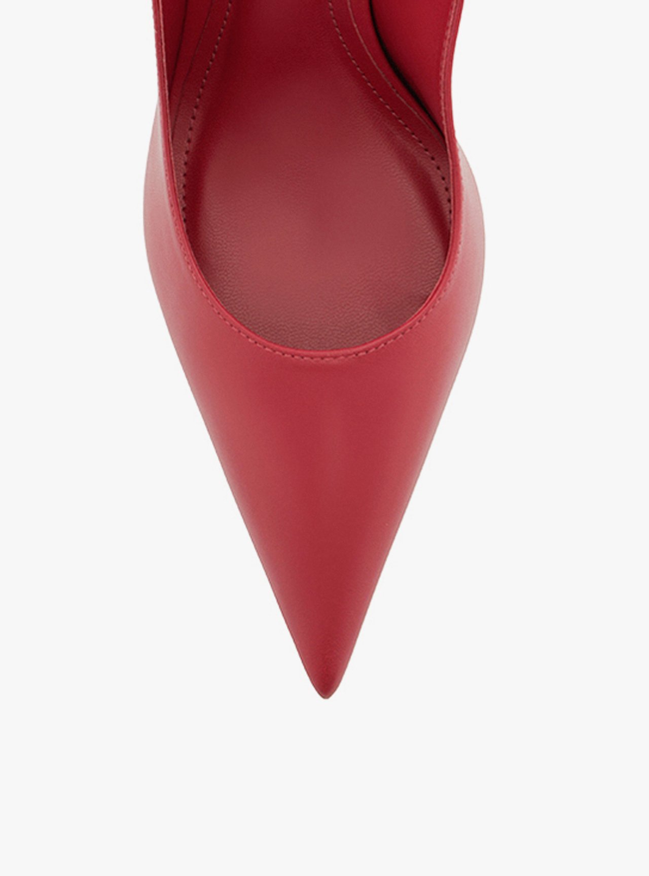 Scarpin Vermelho Couro Salto Fino Slingback — foto 5