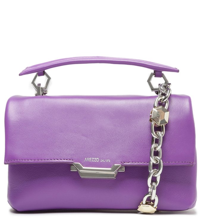 Bolsa Tiracolo Roxa Couro Ágatha Pequena [PRÉ VENDA]