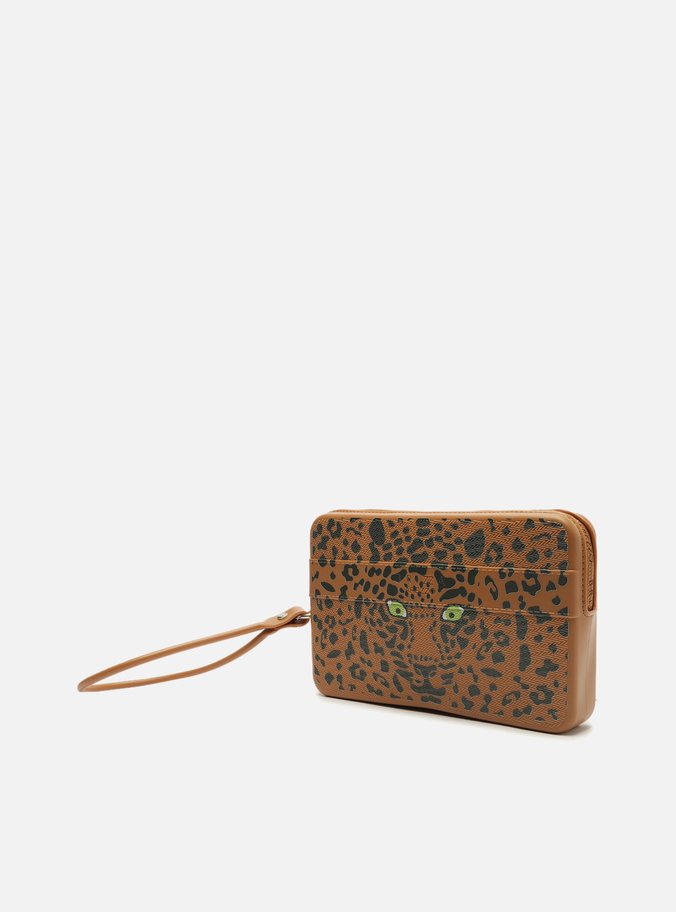 Clutch Animal Print Alça Malu Flex