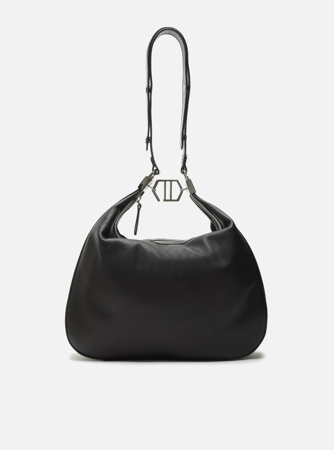 Bolsa Tiracolo Preta Couro Harper Grande