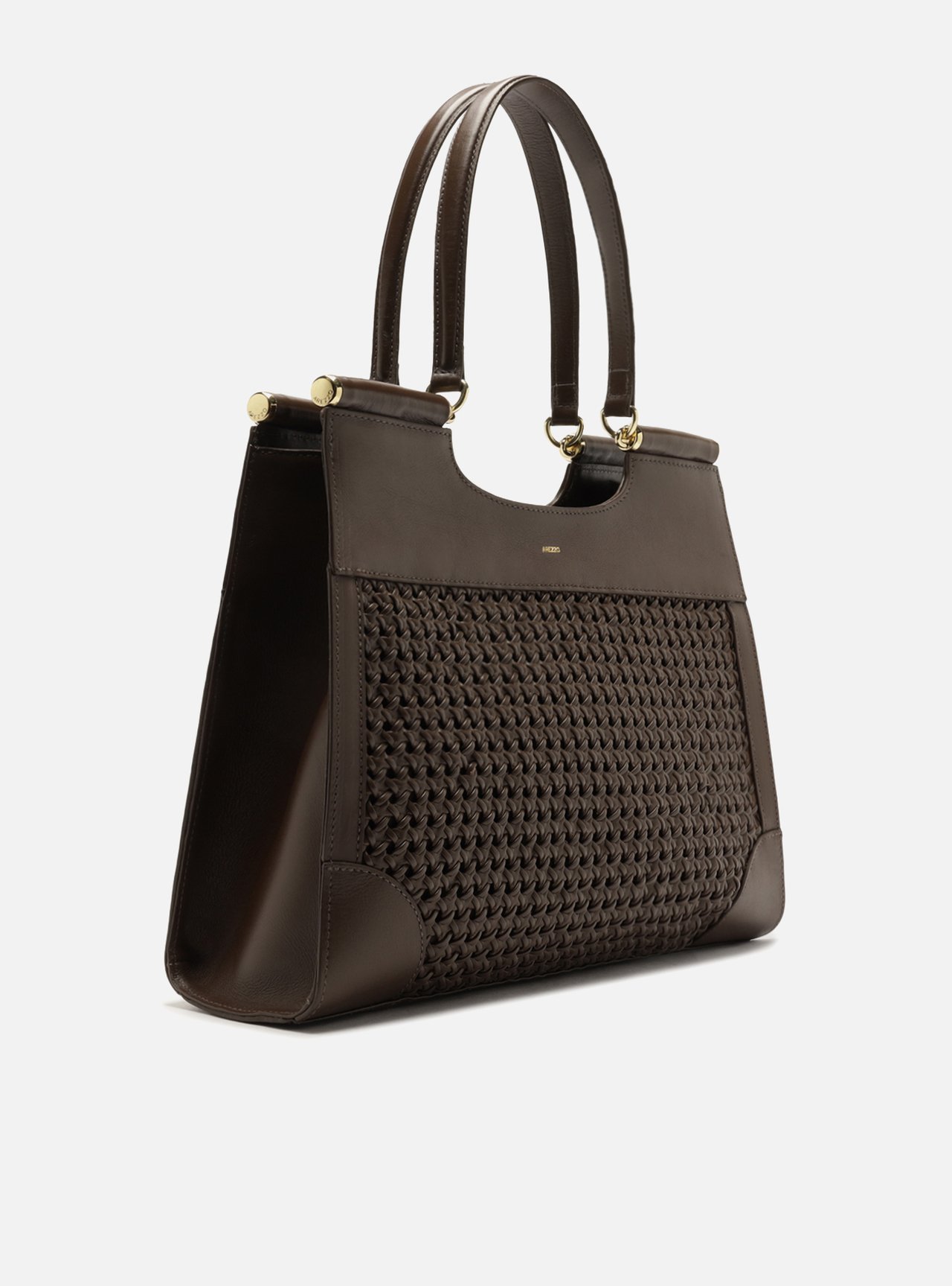 Bolsa Shopping Marrom Couro Grande — foto 5