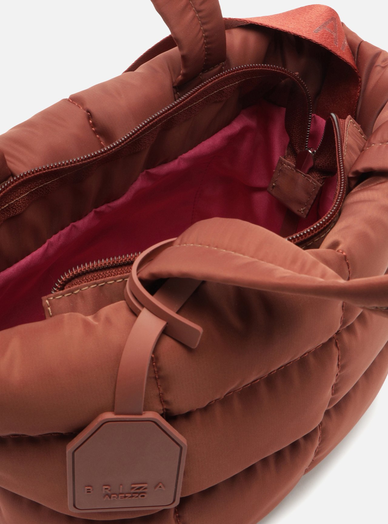Bolsa Tote Bordô Média Acamurçado Brizza — foto 4