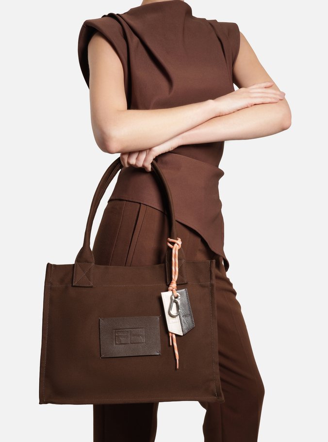 Bolsa Shopping Marrom Grande Fila