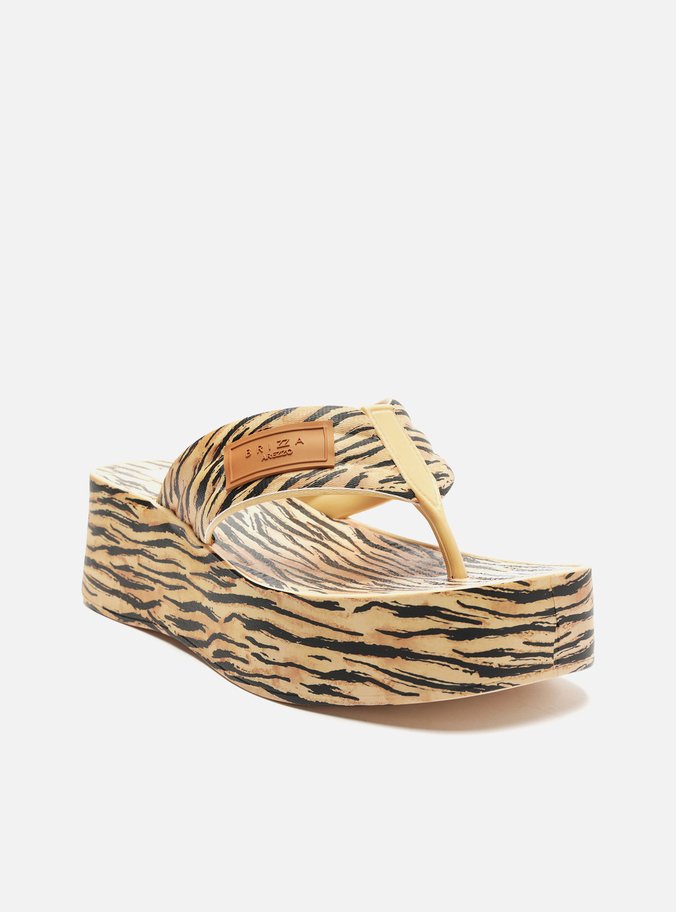 Tamanco Animal Print Flatform Lulu