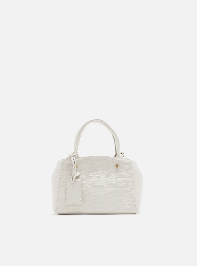 Bolsa Tote Off-White Couro Wave Bella Pequena