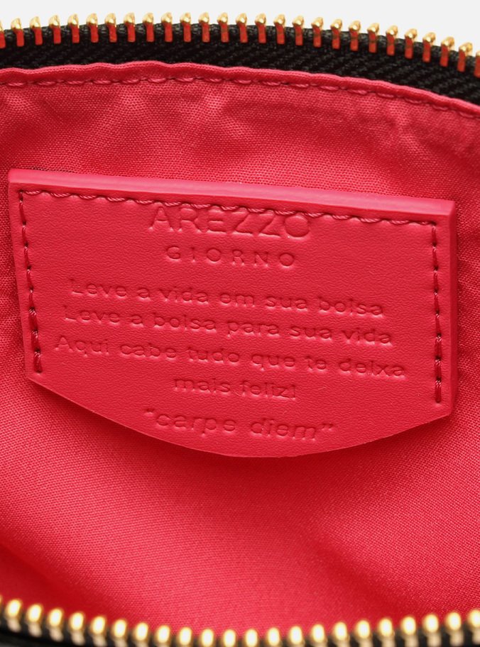 Bolsa Tiracolo Preta Luisa Pequena Alças