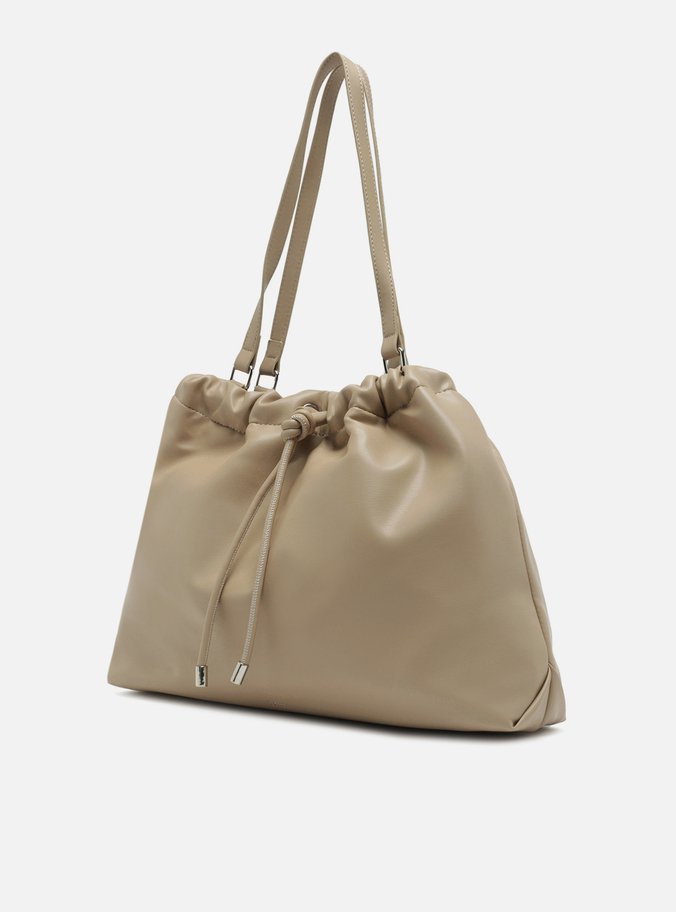 Bolsa Hobo Bege Grande