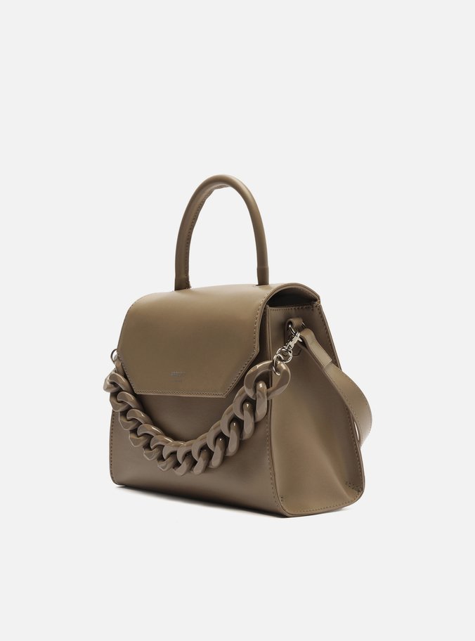 Bolsa Satchel Cinza Iara Média
