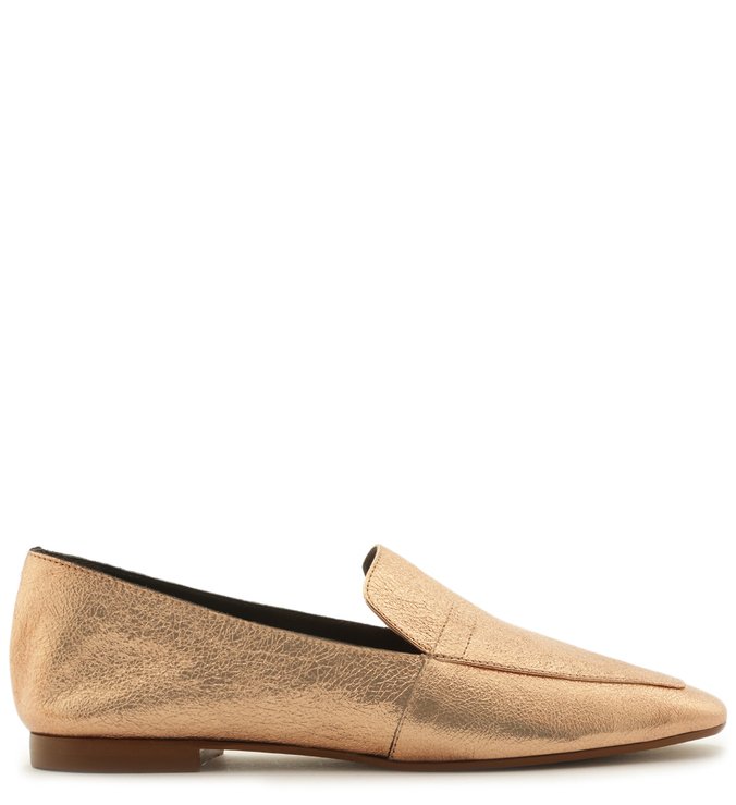 Mocassim Arezzo Touch Couro Bico Quadrado Rosé