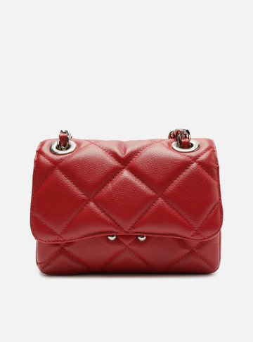 Bolsa Tiracolo Vermelha Couro Mizz Pequena