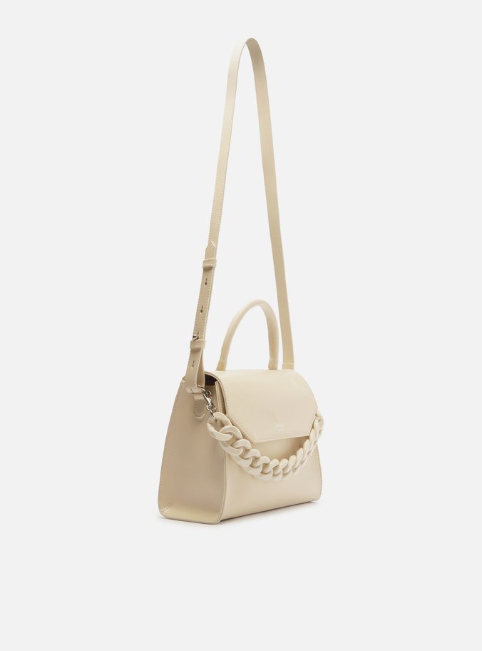 Bolsa Satchel Branca Iara Média