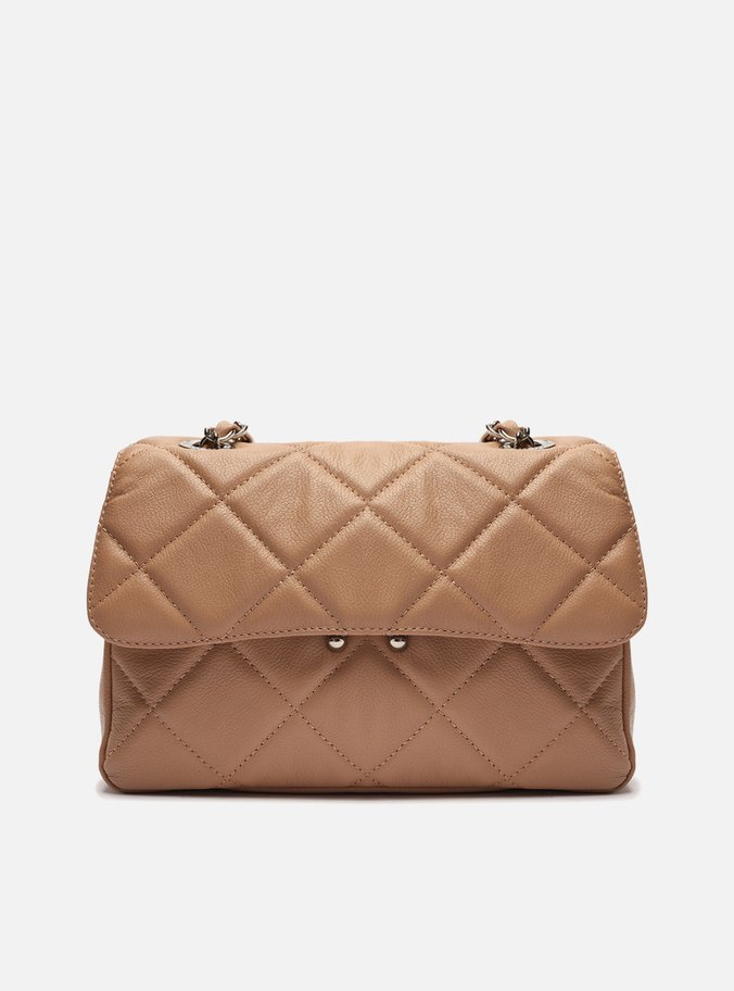 Bolsa Tiracolo Nude Couro Mizz Média
