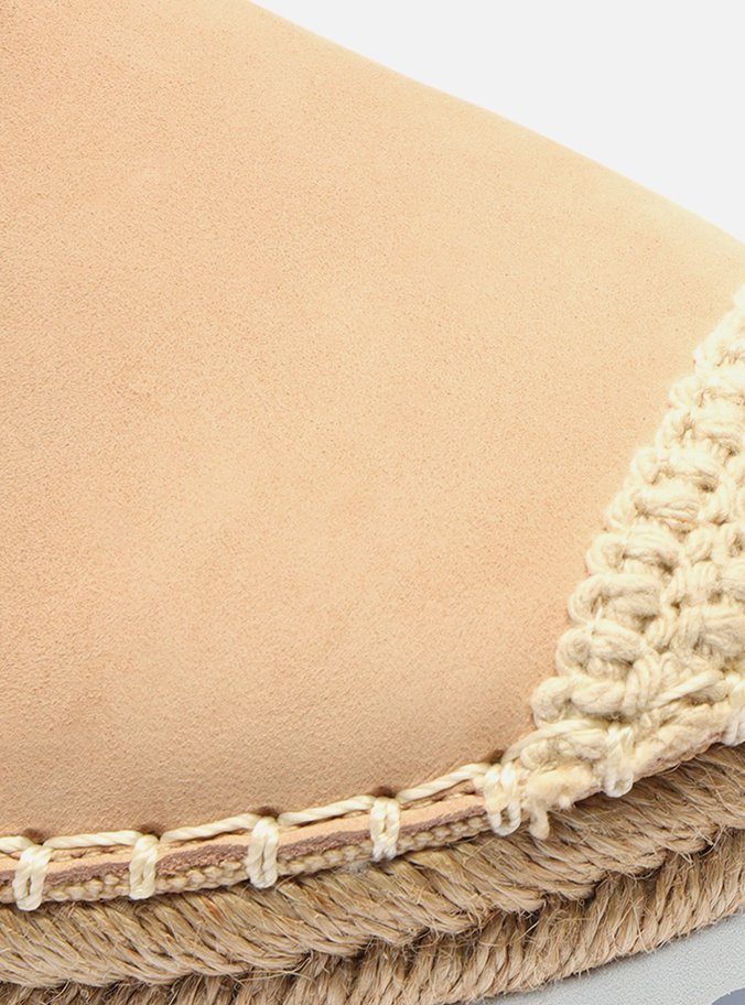 Espadrille Nude Salto Rasteiro