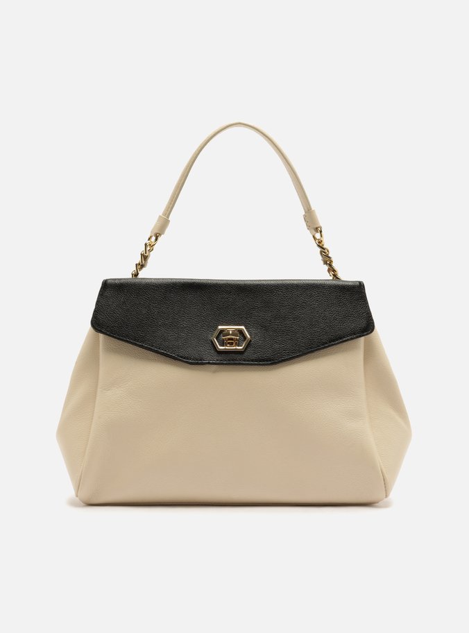 Bolsa Tote Multicolorida Couro Grande