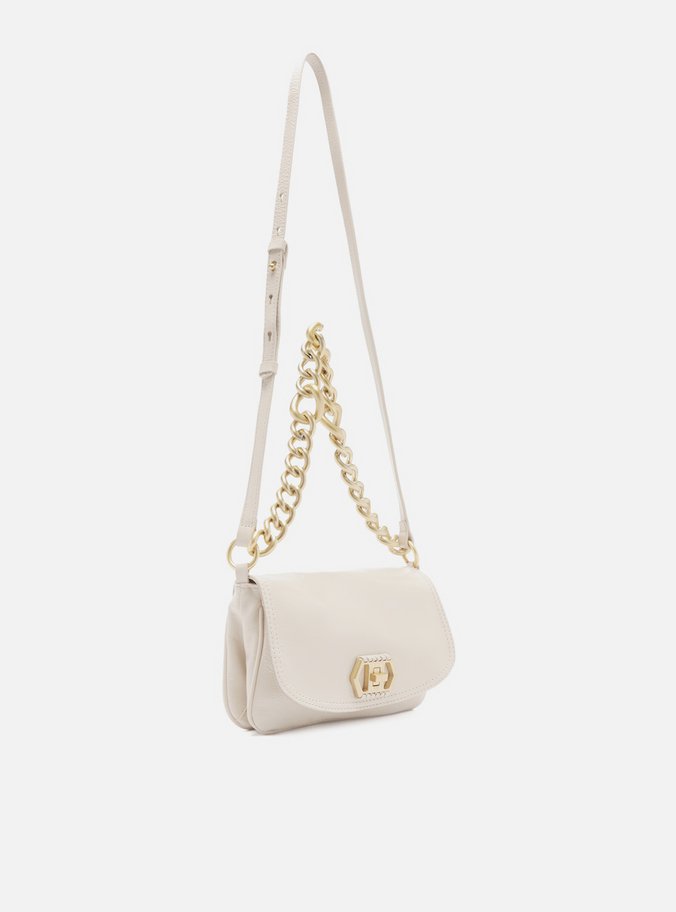 Bolsa Tiracolo Branca Couro Amélia Pequena