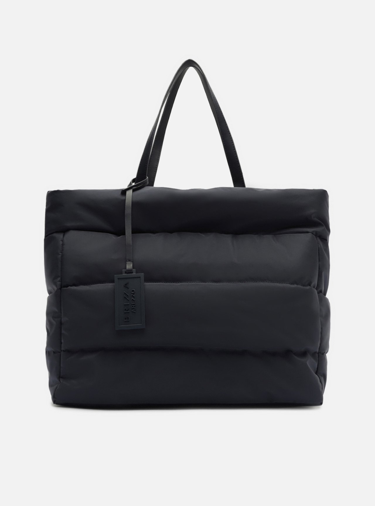 Bolsa Shopping Azul Grande Matelassê Brizza — foto 1