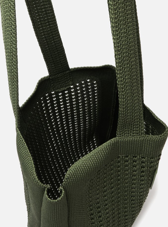Bolsa Shopping Verde Crochê Mônaco Grande