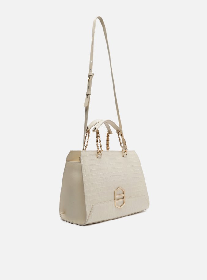 Bolsa Tote Off-White Couro Croco Kopen Grande